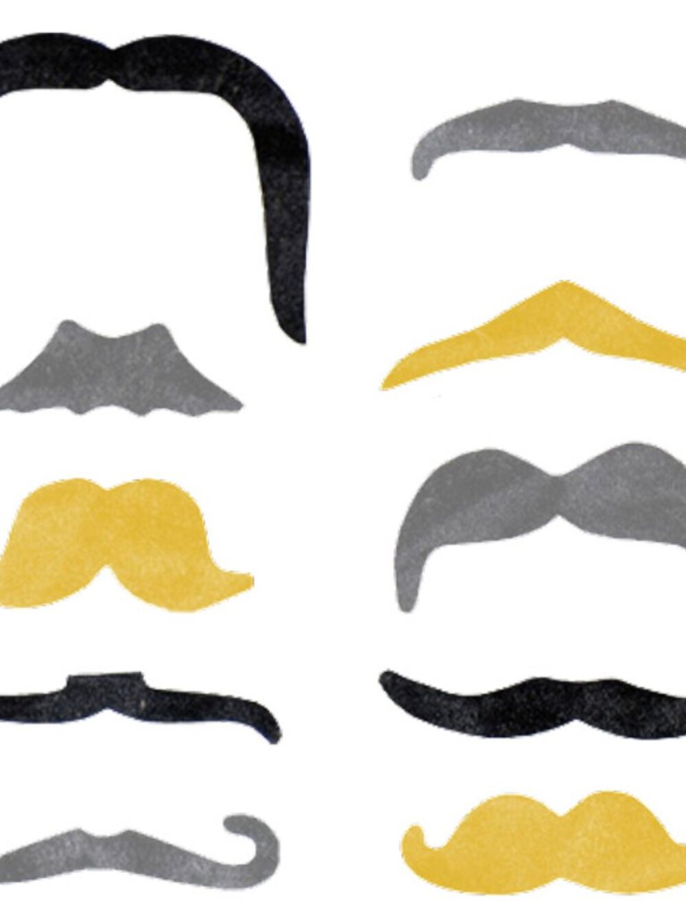 Fun Fake Moustache Party Favors Mix - Lot of 100 PCS